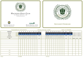 Gentlemen's Scorecard